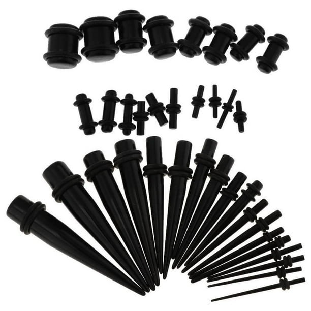 36pcs Lot Ear Stretching Kit Expander Ear Gauge Tapers Ear Plugs Acrylic 14G-00G 36pcs Lot Ear Stretching Kit Expander Ear Gauge Tapers Ear Plugs Acrylic 14G-00G